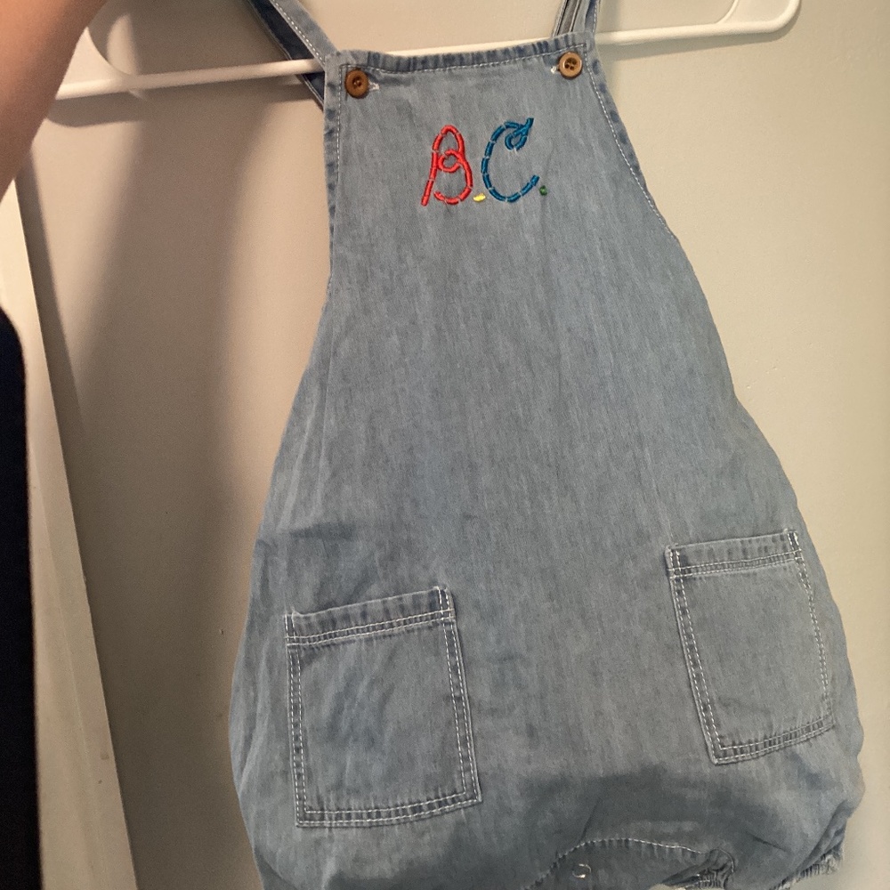 Bobo chooses denim baby romper
